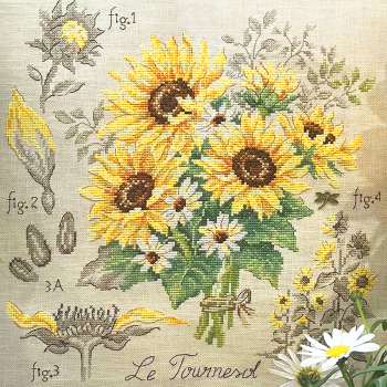 Lin : Étude aux Tournesols (maxi-grille)