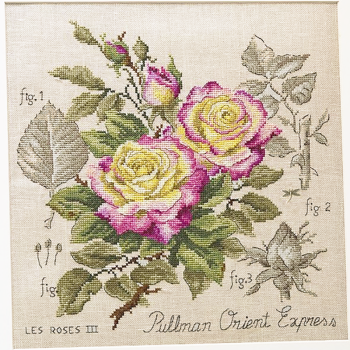 Lin : Étude à la rose « Pullman Orient Express » (maxi-grille)