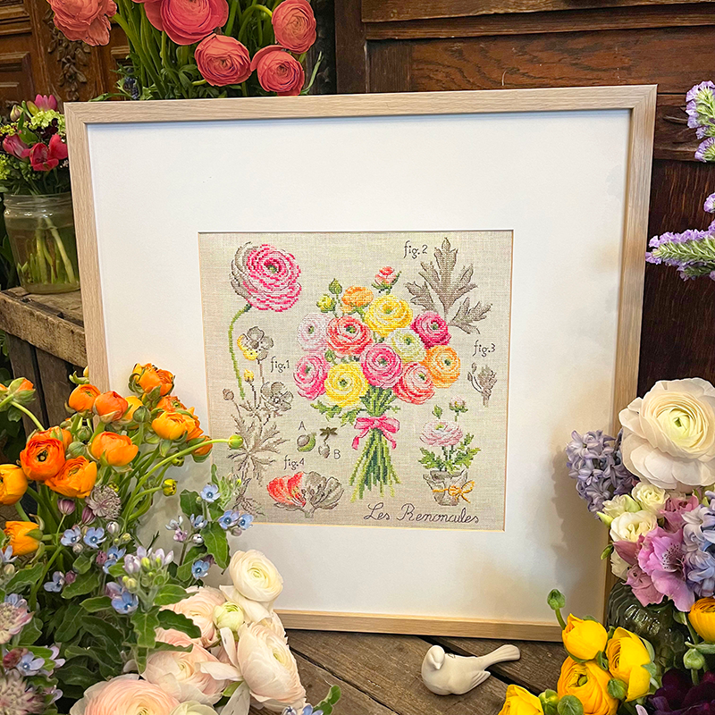 Aïda : Étude aux Renoncules (maxi-grille)