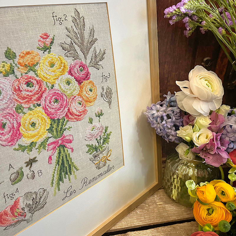 Aida : «renoncules» Study (maxi-pattern)