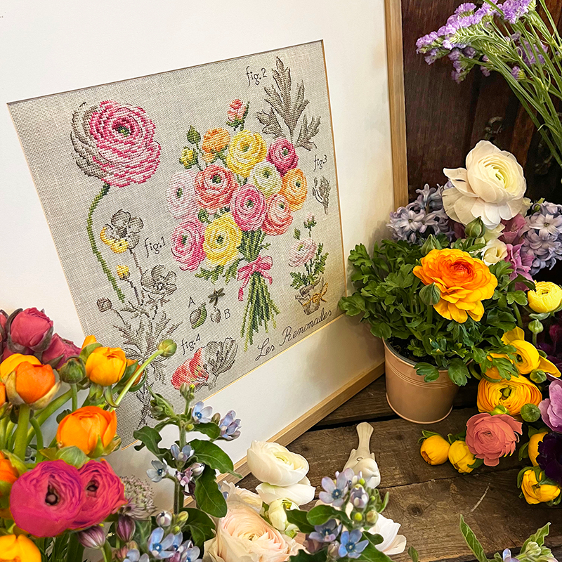 Aïda : Étude aux Renoncules (maxi-grille)