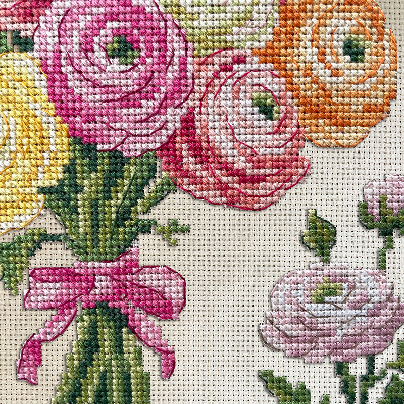 Aida : «renoncules» Study (maxi-pattern)