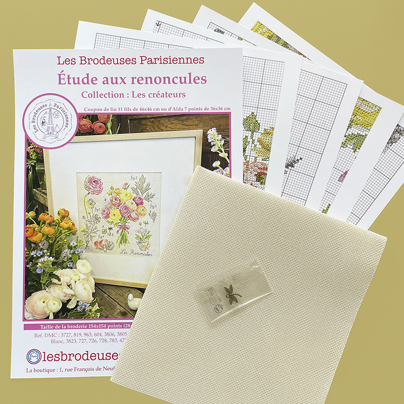 Aida : «renoncules» Study (maxi-pattern)