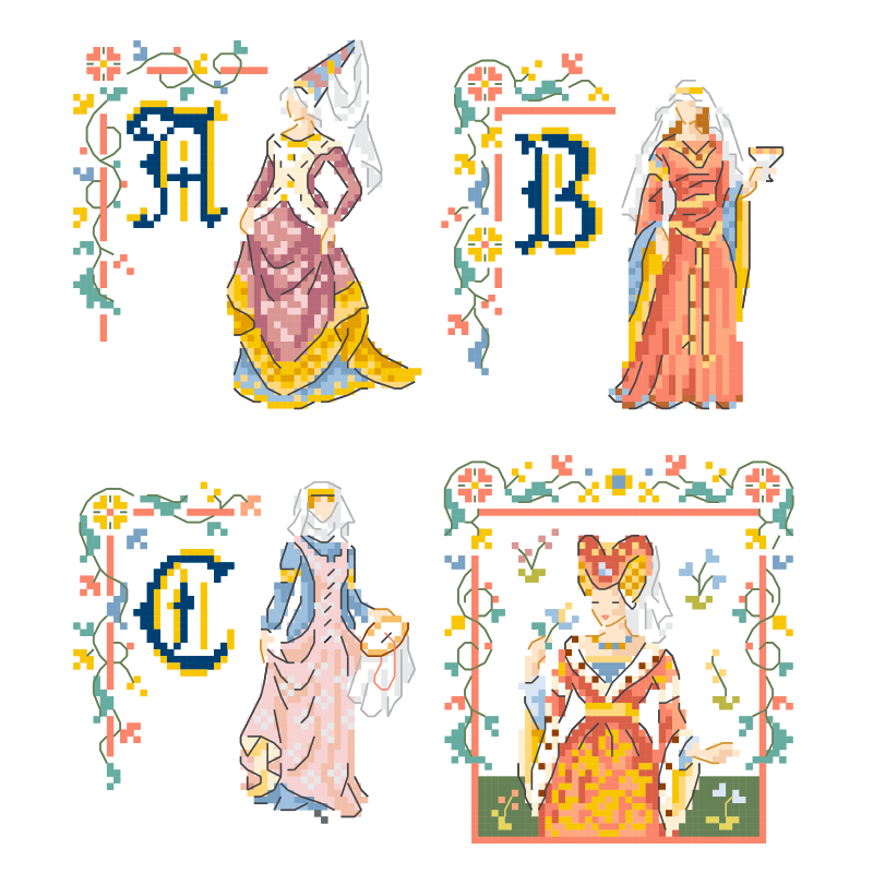 «Mélusine» Alphabet Chart