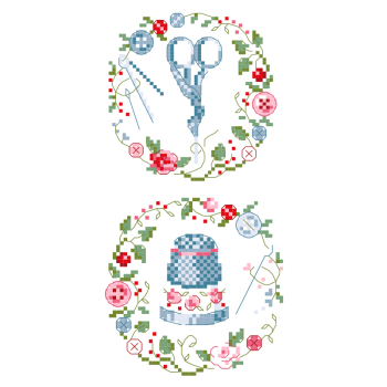 Grille «Médaillons de brodeuse»