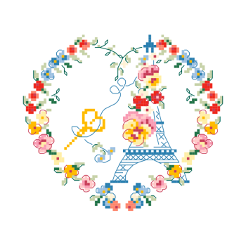 The free pattern «Cœur de Paris»