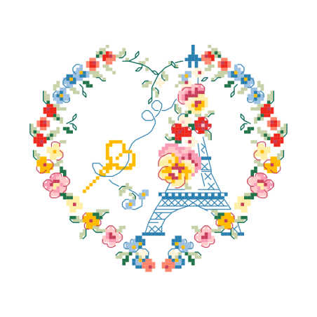 The free pattern «Cœur de Paris» The free pattern «Cœur de Paris»