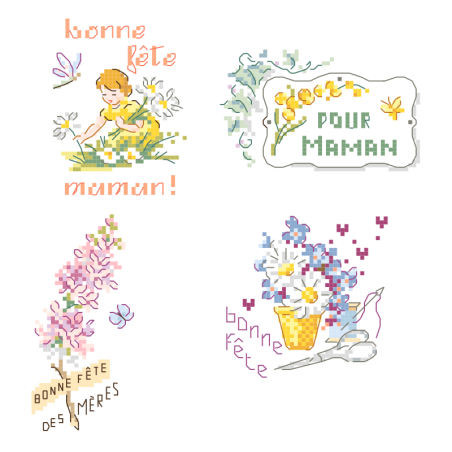 4 Grilles «Bonne fête maman» 4 Grilles «Bonne fête maman»