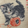 Lin : Sac «Cerisette et bobinette» Lin : Sac «Cerisette et bobinette»