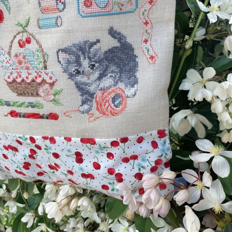 Aida «Cerisette et bobinette» Tote bag