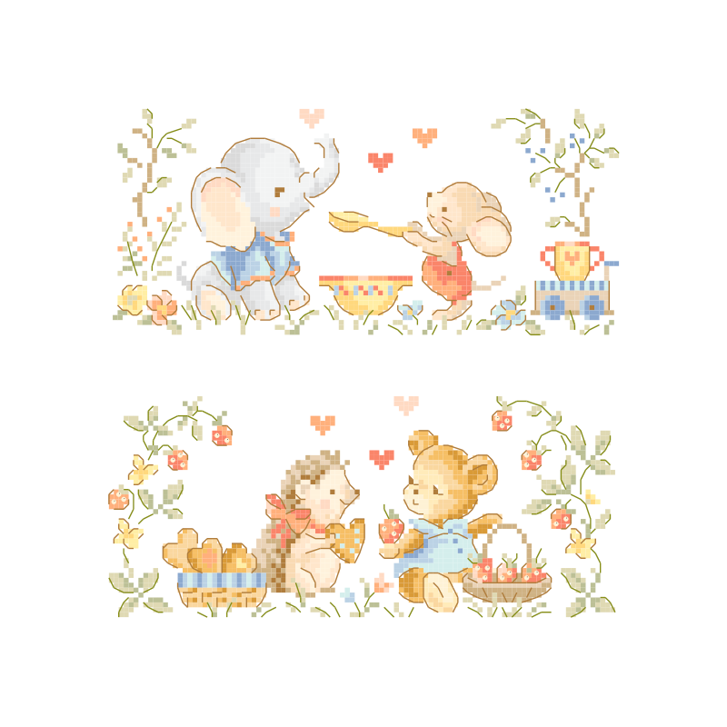 2 grands bavoirs «Miam d'amour»