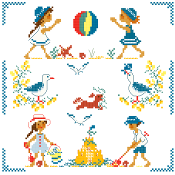 Grille «Jeux de plage»