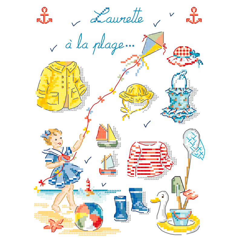 «Laurette à la plage» Chart