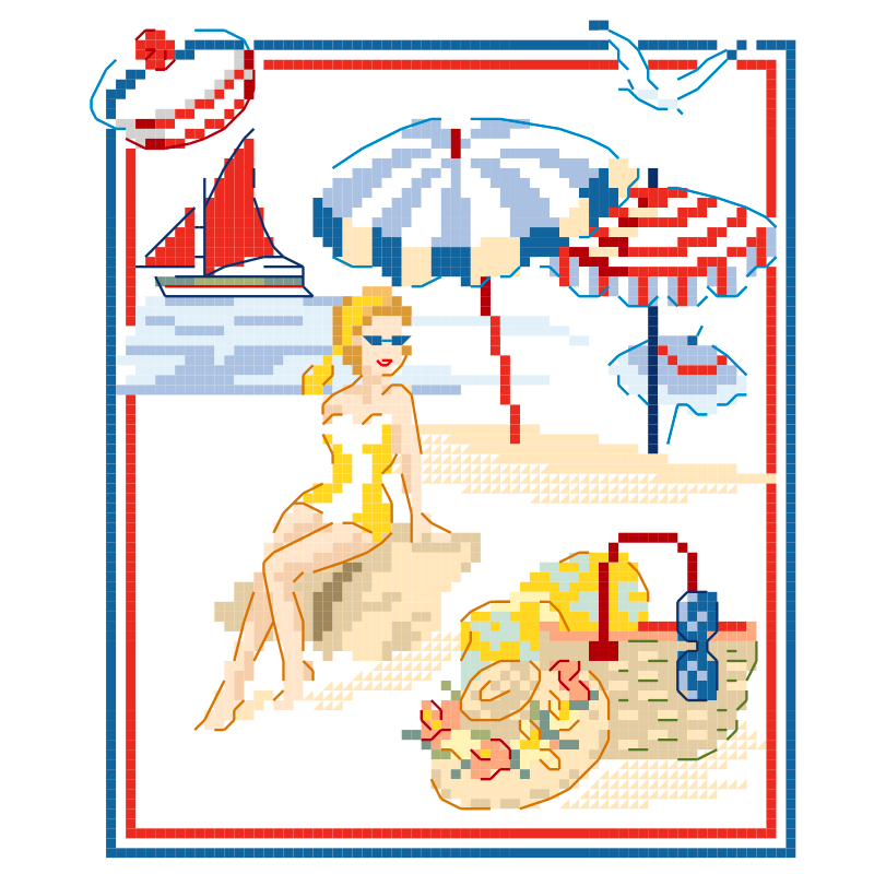 «Miss à la plage» Chart