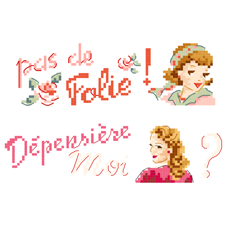 Grille «Vive le shopping !»