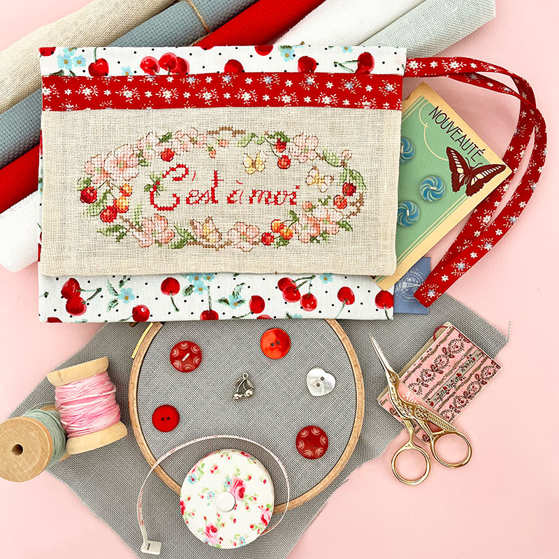 Lin : Pochette «Cerisette»