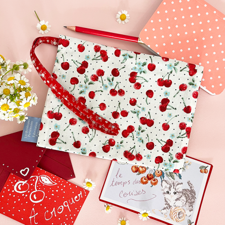 Lin : Pochette «Cerisette» Lin : Pochette «Cerisette»