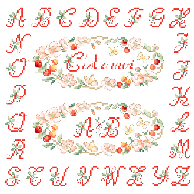 Lin : Pochette «Cerisette»