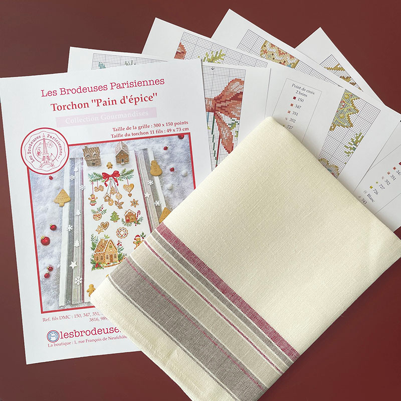 Linen «Pain d'épice» Tea towel