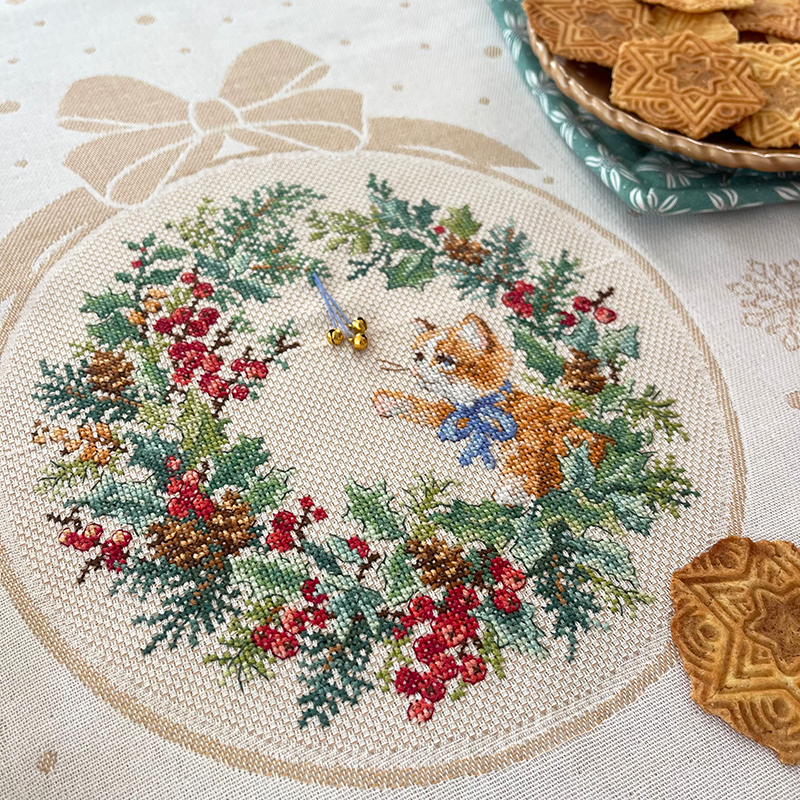 Aida «Le Noël de Félix» Tea towel