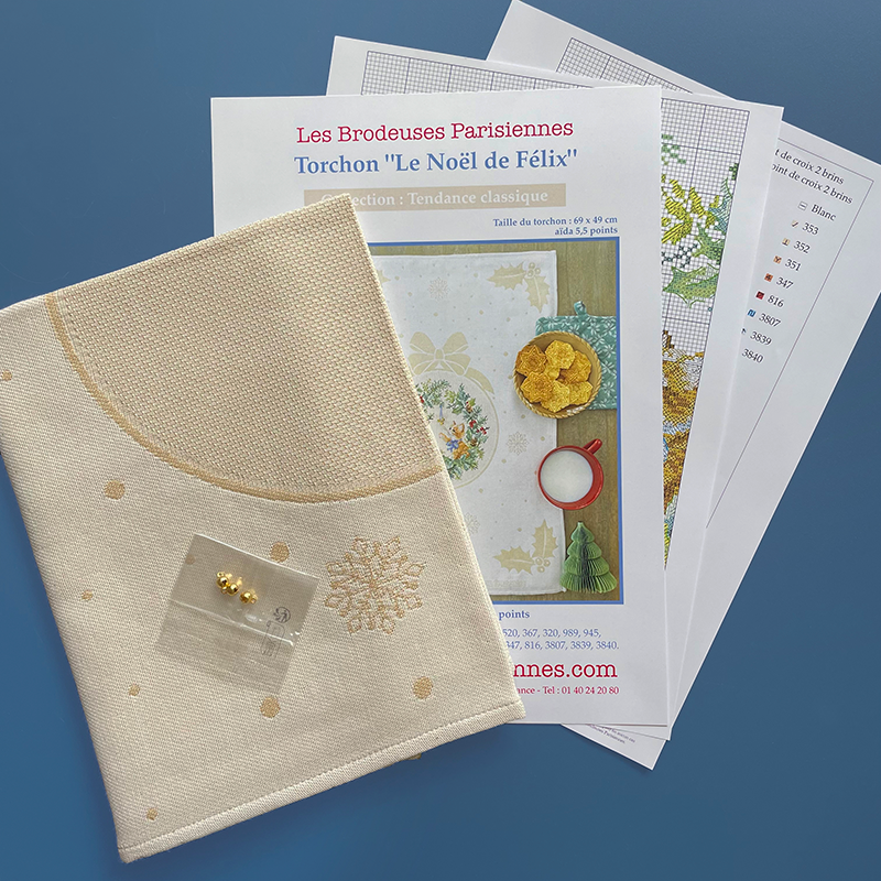 Aida «Le Noël de Félix» Tea towel