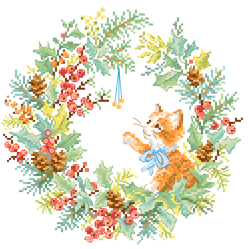 Aida «Le Noël de Félix» Tea towel