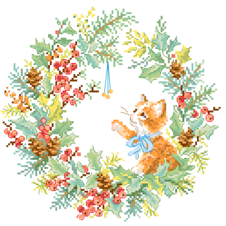 Aida «Le Noël de Félix» Tea towel Aida «Le Noël de Félix» Tea towel