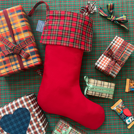 Aida : «Noël écossais» Stocking Aida : «Noël écossais» Stocking