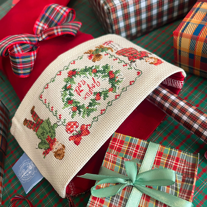 Aida : «Noël écossais» Stocking