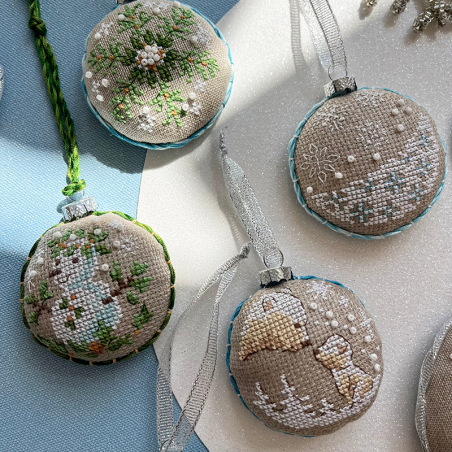 Lin : Ma déco de Noël N°2 «Éclats givrés» Lin : Ma déco de Noël N°2 «Éclats givrés»