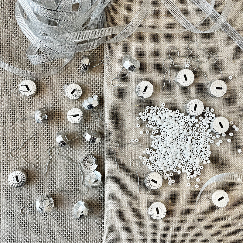 Linen «Éclats givrés» My Christmas Decoration N°2