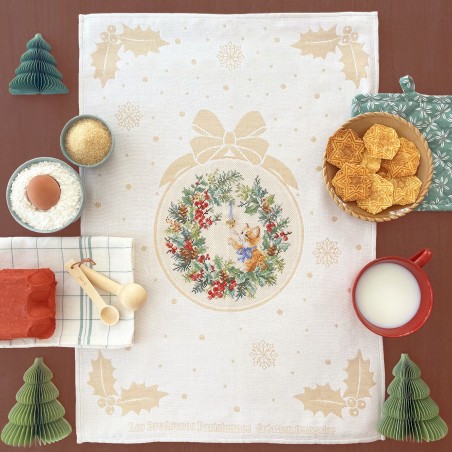 Aida «Le Noël de Félix» Tea towel