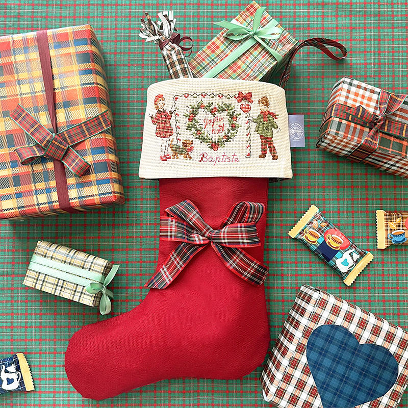 Aida : «Noël écossais» Stocking