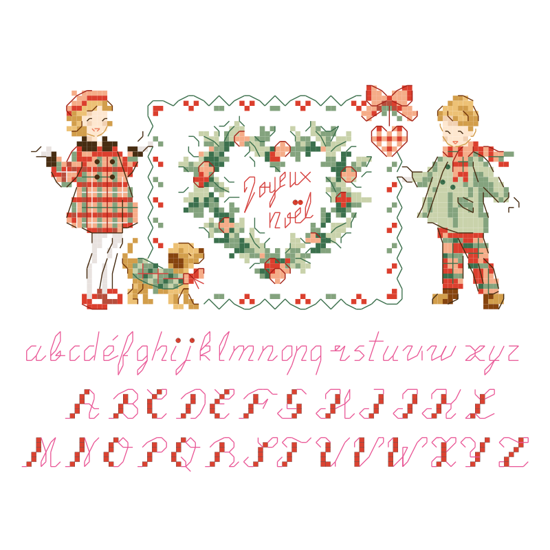 Aida : «Noël écossais» Stocking