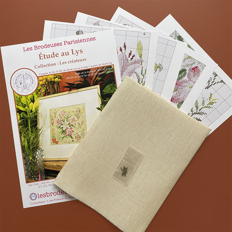 Linen : «Lys» Study (maxi-pattern)