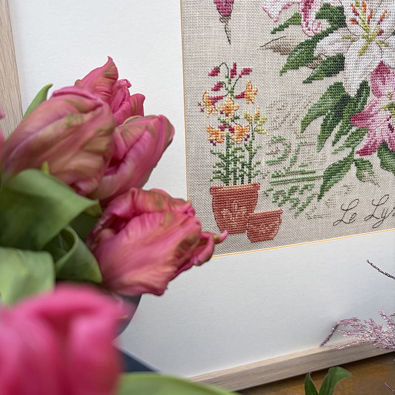 Linen : «Lys» Study (maxi-pattern)