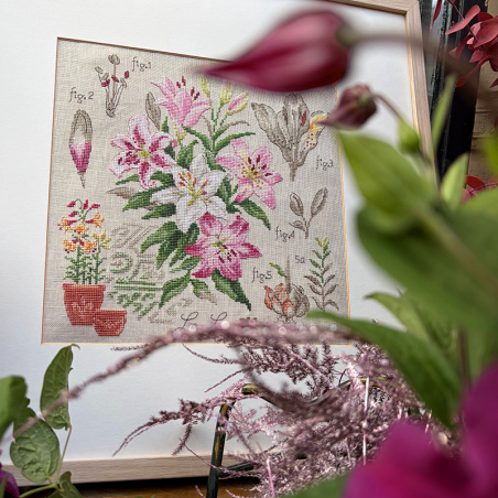 Linen : «Lys» Study (maxi-pattern)