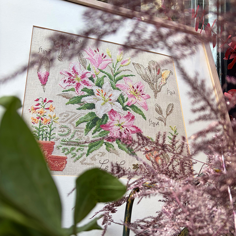 Linen : «Lys» Study (maxi-pattern)