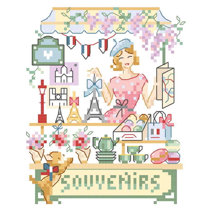 «La marchande de Souvenirs de Paris» Chart