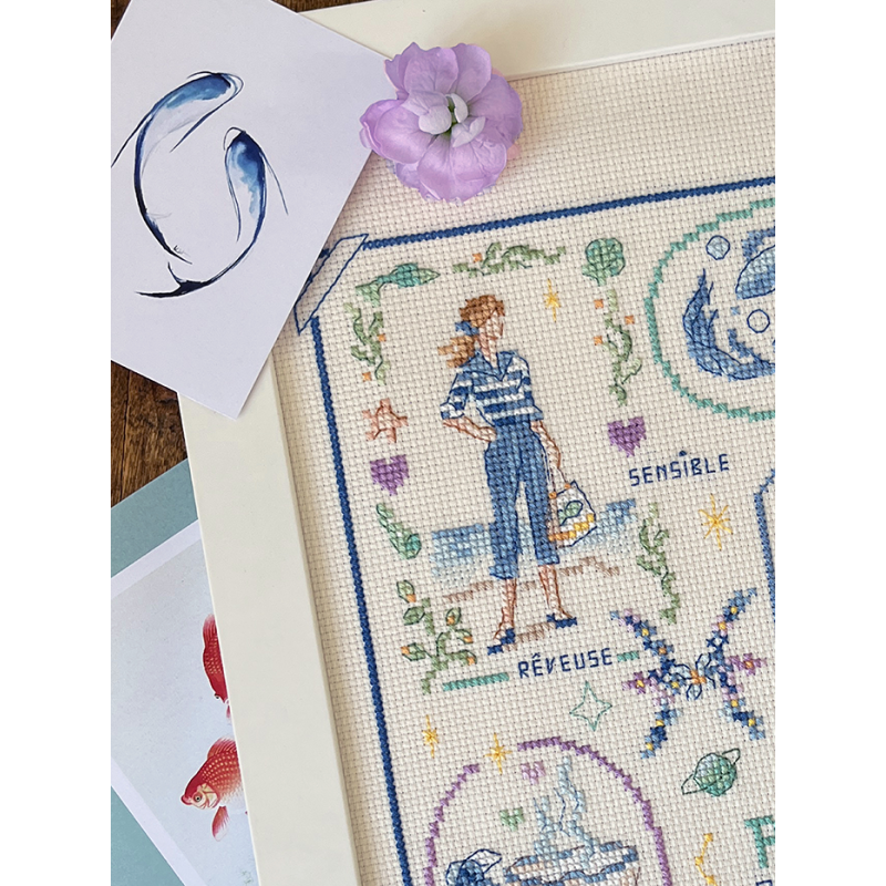 Grille : Signe du zodiaque «Poissons»