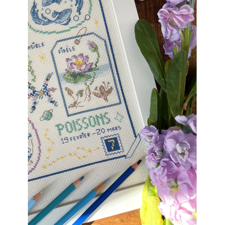 Digital Download (PDF) : Zodiac Sign «Poissons» chart