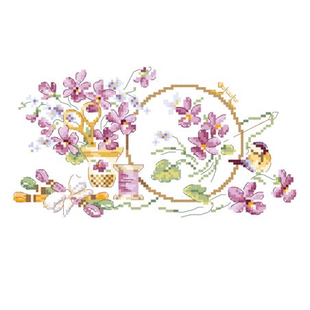 Grille «Le temps des violettes»