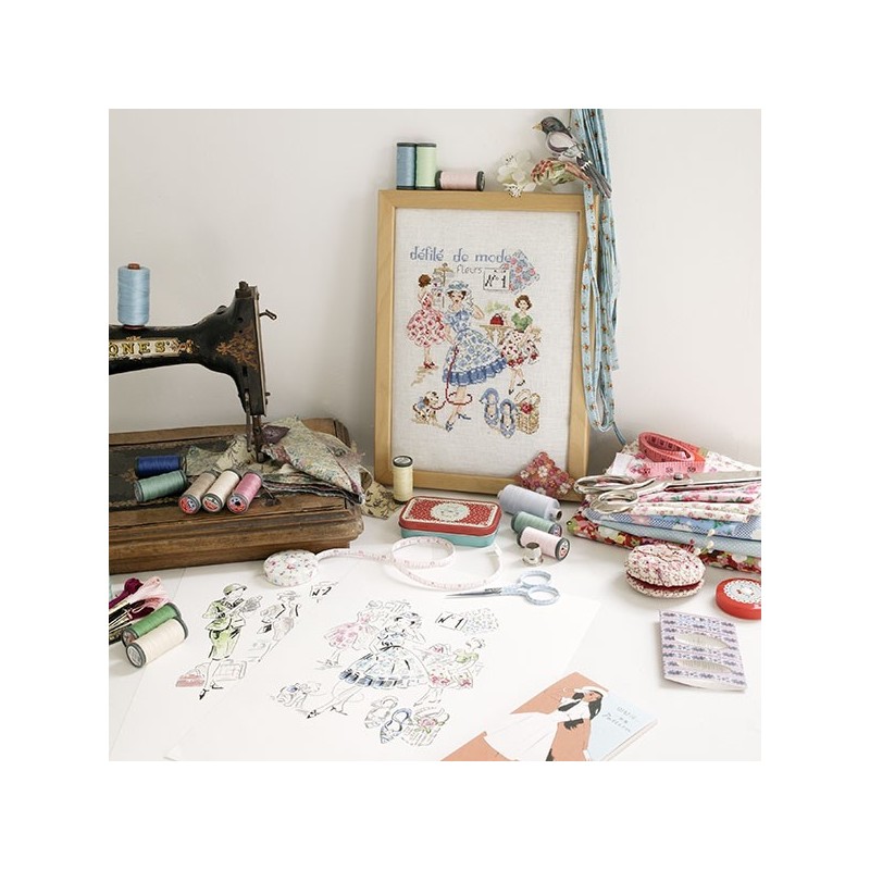 Digital Download (PDF) : Fashion show N°1 « Flowers »