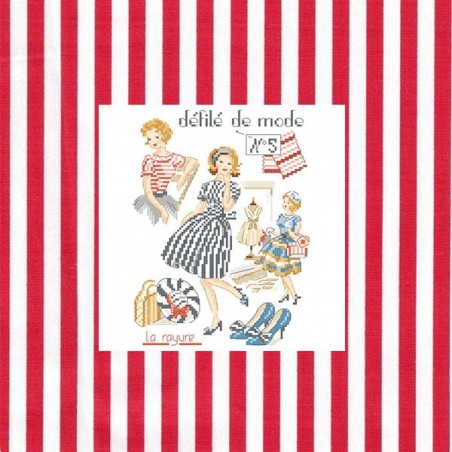 Digital Download (PDF) : Fashion show N°5 « Stripes » chart