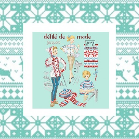 Grille PDF à télécharger : Défilé de mode N°7 «Le jacquard»