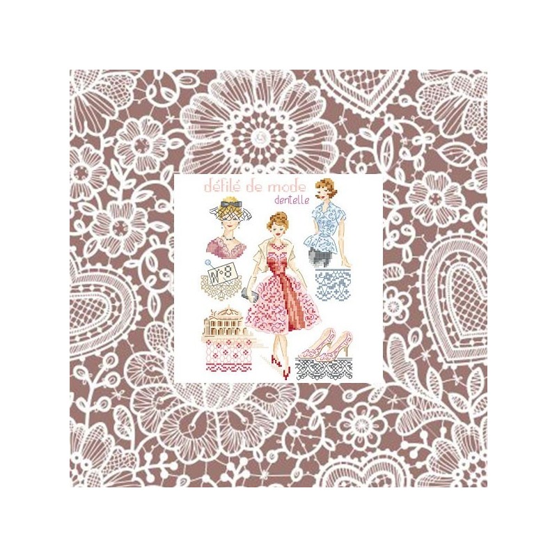 Digital Download (PDF) : Fashion show N°8 «Lacework» chart