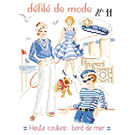 Grille PDF à télécharger : Défilé de mode N°11 Haute Couture «Bord de mer»
