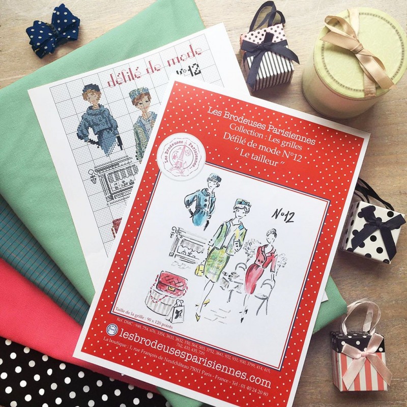 Grille PDF à télécharger : Défilé de mode N°12 «Le tailleur»