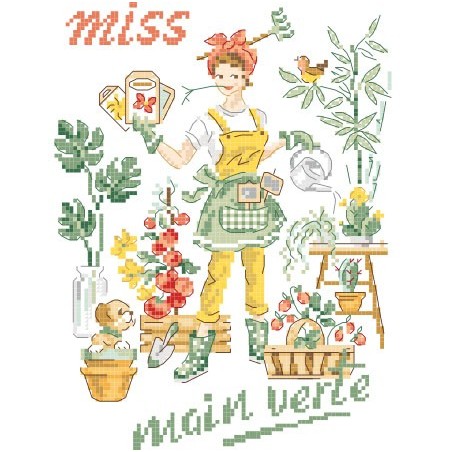 Grille PDF à télécharger : Miss «Main verte»