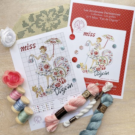 Digital Download (PDF) : Miss « Digoin's fan » Chart